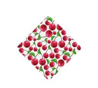 10 tarjetas ambientadoras para coche, con diseño de cerezas rojas, para hojas colgantes perfumadas para baño, con cuerda