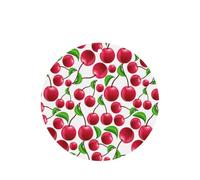 10 tarjetas ambientadoras para coche, con diseño de cerezas rojas, para hojas colgantes perfumadas para baño, con cuerda