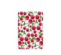 10 tarjetas ambientadoras para coche, con diseño de cerezas rojas, para hojas colgantes perfumadas para baño, con cuerda