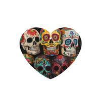 10 tarjetas de ambientador con estampado de calaveras de azúcar, hojas aromáticas para coche, para uso en coche