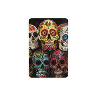 10 tarjetas de ambientador con estampado de calaveras de azúcar, hojas aromáticas para coche, para uso en coche