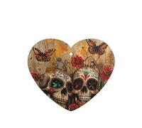 10 tarjetas de ambientador con estampado de calaveras de azúcar, hojas aromáticas para coche, para uso en coche
