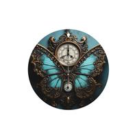 10 tarjetas de ambientador con estampado de mariposa de reloj, para coche, hojas aromáticas para uso en coche
