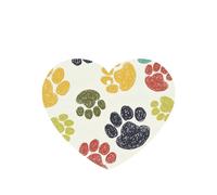 10 tarjetas de ambientadores de coche con estampado de huellas de perro coloridas para hojas colgantes perfumadas para baño con cuerda