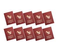 10 tarjetas de Navidad con sobre y papel de carta para familiares, amigos, niños, Año Nuevo, festival, tarjeta de Navidad