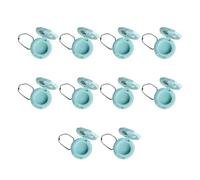10 tarros de bálsamo labial recargables con diseño de rosas con Miroor a prueba de fugas, para cosméticos de viaje, Green