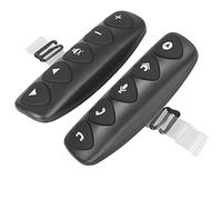 10 Teclas Control Remoto del Volante del Auto Botón Multimedia inalámbrico Controlador reproducción de música Controles universales Botones para Android Radio de automóvil con retroiluminación Azul