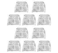 10 teclas transparentes retroiluminadas para teclado mecánico de PC, 1,7 mm de grosor