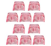 10 teclas transparentes retroiluminadas para teclado mecánico de PC, 1,7 mm de grosor