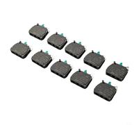 10 terminales de abrazadera de tornillo de bloque único, accesorios de interruptor eléctrico de aleación plateada, compatibles con Zbe-101/zbe-102, plástico negro de larga duración para carcasa (ZBE