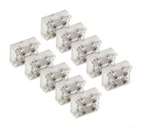 10 terminales de conector de tira LED con fijación de tornillo para tiras LED de 8 mm y 10 mm, plástico transparente para una configuración y conexión de iluminación fiables (tira a tira de 10 mm)