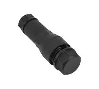 10 terminales de derivación en T 5 A, 500 W, conectores para cables trenzados y macizos de 1,5 - 4 mm², conectores rápidos aislados sin pelar, color negro (A)