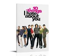 10 Things I Hate About YouOil - Lienzo impermeable y resistente a las manchas, adecuado para cualquier estilo decorativo de dormitorio, sala de estar, oficina, estilo marco, 50 x 75 cm