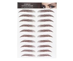 10 tipos de pegatinas profesionales para cejas, aspecto natural marrón de cejas, pegatina de transferencia para mujeres(2＃)