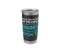 10 Tipos de personas que saben binario que no programan Vaso térmico de acero inoxidable de doble pared