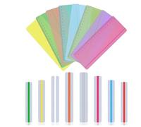 10 tiras de ayuda de lectura, superposición de colores, marcadores, reglas de seguimiento de lectura, regla de superposición de dislexia, rayas de lectura guiadas para niños, profesores, personas con