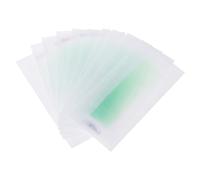 10 tiras de cera fría para depilación, almohadilla de papel no tejida
