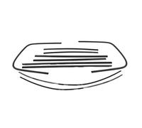 10 Tiras Decorativas Para Ventanas Exteriores Para VW Para Touareg 2011-2018 Color Negro Piano Para Puerta De Coche Sello De Ventana De Automóvil