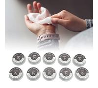 10 toallas comprimidas, tabletas desechables de algodón comprimido, toallitas de mano desechables, portátiles, individuales, comprimidos húmedos, para viajes, camping, senderismo