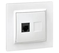 10 Toma de teléfono (Blanco, Colocar)