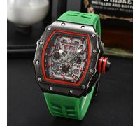 (10) Top luxury AAA high-quality men's watch Automatic 6-pin running second function Mechanical sense RM Luminous men's watch