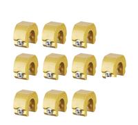 10 topes de bloqueo de ventana de aleación de aluminio for puertas corredizas, limitadores de ventana y marcos deslizantes, cerraduras antirrobo. para Ventanas(Gold)