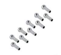 10 topes de terminal de ojal para cable de polea de gimnasio para cuerda de alambre de 5 mm y 6 mm, conector de junta de puerto de hierro para accesorios de máquina de fitness comercial (para cable de