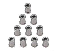 10 tornillos de acero inoxidable para cadena de bicicleta de montaña, perfectos para instalaciones de piñón individual/doble/triple (un triple)