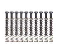 10 tornillos de altura para pastilla Humbucker de guitarra con resortes, tornillos de pastilla de doble bobina, piezas eléctricas, tornillos de pastilla Humbucker con resortes, accesorios para