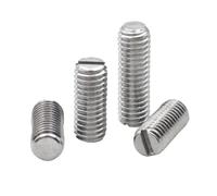 10 tornillos de cabeza plana ranurada de acero inoxidable DIN551 304, M1.6, M2, M2.5, M3, M4, sin cabeza, rosca de máquina, 10 unidades(8mm,M4 10pc)