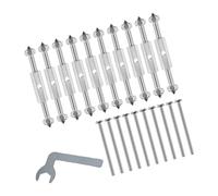 10 tornillos de casete ajustables con llave inglesa, tornillos de caja eléctrica, reparación de salida, accesorios eléctricos, interruptores, reparador de salida