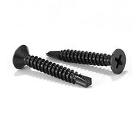 #10 tornillos de chapa de acero inoxidable 410 tornillos autorroscantes rápidos de acero inoxidable 100 tornillos autorroscantes rápidos de óxido negro por SG TZH