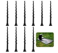 10 Tornillos de Estación de Carga para Cortacésped Compatibles con Husqvarna Automower 105 305 308, Tornillos de Tierra para Robot Cortacésped, Longitud 13,7 cm Herramientas de jardinería