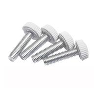 10 tornillos de mariposa de nailon M4 M5, de cabeza moleteada, for apretar a mano, pernos y perillas de repuesto de baquelita. Tornillo de perilla(White-C)