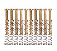 10 tornillos de pastilla humbucker para guitarras con resortes, tornillos de altura, bobinas dobles, pastillas de fijación, tornillos y resortes, piezas de reparación de guitarras