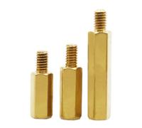 10 tornillos espaciadores hexagonales de latón M2 .5 M3 M4(25mm,M2 10pcs)