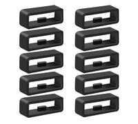 10 trabillas para correa para Garmin Forerunner 265S/255S/255S Music/Vivoactive 4S/Venu 3S/Venu 2S/Vivomove 3S, anillo de bloqueo de repuesto de 18 mm, color negro