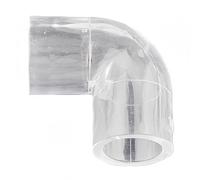 10 tubos acrílicos gruesos de 16 mm de diámetro, accesorios for tubos: codos de 45° y 90°, tes rectas, tapones y conectores transparentes.(40.0mm*16mm)