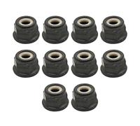 10 tuercas de collar de cuchilla de rosca izquierda de 10 mm x 1,0 for desbrozadora Stihl FS86, FS87, FS87R, FS88, FS90, FS120, FS200 y FS250.