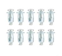 10 tuercas de gato, tuercas de gato M5/M6 con tornillo, tuerca de pétalo de tornillo de expansión, perno de pétalo de metal de 10 mm/12 mm, tuerca de pared de metal hueco para gato o tuerca de carro