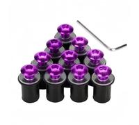 10 Tuercas De Goma Métricas M5 De 16 Mm Para Motocicleta, Kit De Tornillos Y Tuercas Para Parabrisas, Piezas De Repuesto Para Modificación De Motocicleta