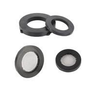 10 Uds 1/2 "3/4" junta tórica junta de manguera arandela de goma con filtro de red for grifo arandela junta de goma filtro lavadora fregadero colador(1/2" Rubber Gaskets Filter)