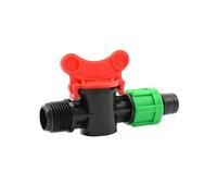 10 Uds 1/2 "macho a 16mm cinta de goteo grifo de jardín G1/2" a 5/8 "16mm cinta de goteo válvula de parada for riego de invernadero