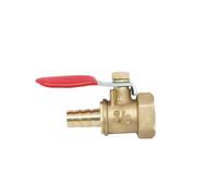 10 Uds 1/8 ''1/2'' 1/4 ''válvula de bola de cobre de hilo femenino 4-12mm conector de lengüeta for manguera adaptador acoplador de instalación de tubería conjunta(10mm Tube,10 PCS_1/2")