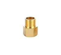 10 Uds 1/8 "1/4" 3/8 "1/2" hilo macho a hembra casquillo hexagonal conectores de tubería de latón adaptador acoplador roscado(M01-F01)