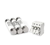 10 Uds 10 * 38 fusible cerámico de soplado rápido 10x38mm fusible 500V 1A 2A 3A 4A 5A 6A 8A 10A 16A 20A 25A 32A RO15 RT19 RT14 RT18(4a)