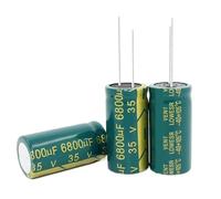 10 UDS-100 uds/lote 35V 6800UF 18 * 35MM condensador electrolítico de aluminio de baja impedancia de alta frecuencia 6800uf 35v(10PCS)