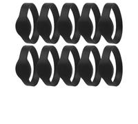 10 Uds 125Khz Pulsera RFID Pulsera de Silicona IP68 Tarjeta de Identificación Impermeable para Piscina Sauna RoomBlack, Sistemas de Seguridad para el Hogar (Negro)