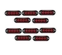 10 Uds. 12V-24V 4LED indicador lateral de del coche luz trasera Compatible con remolques y camiones