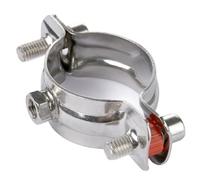 10 Uds 19-159mm OD tubo hembra 304 tubo de acero inoxidable soporte de suspensión abrazadera Clip de soporte for cerveza casera y fontanería(159mm)